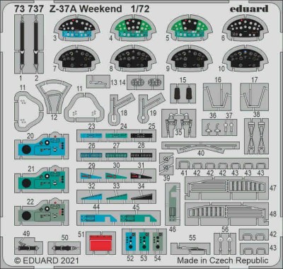 Eduard 73737 SET Z-37A Weekend (EDU) 1:72