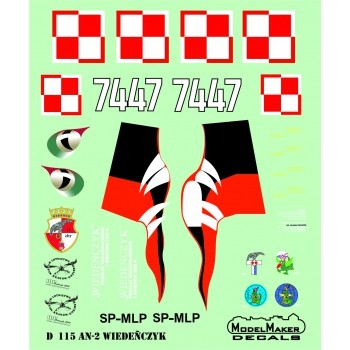 Model Maker Decals D72115 Antonov An-2 'Wiedenczyk' 1/72
