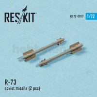 ResKit RS72-0017 R-73 soviet missile (2 pcs) 1/72