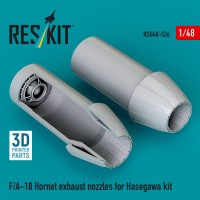 Reskit U48536 F/A-18 Hornet exhaust nozzles (HAS) 1/48