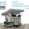 Quinta studio QD35095 СТЗ-5 БМ-13 (Звезда) 3D Декаль интерьера кабины 1/35