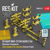 Reskit R48023 MHU-191/M Munit.Transp.(w/ adapters missiles) 1/48