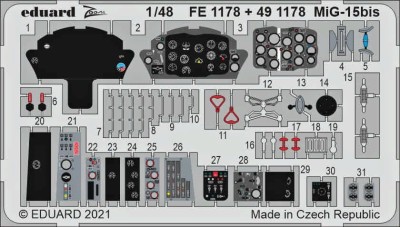 Eduard FE1178 MiG-15bis (BRONCO/H.2000) 1/48