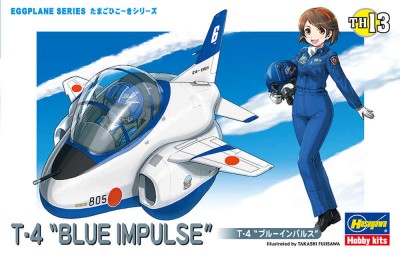 Hasegawa 60123 Модель самолета T-4 &quot;BLUE IMPULSE&quot; (EGG PLANE SERIES) (СБОРКА БЕЗ КЛЕЯ), серия &quot;Яйцелёты&quot; Б/М