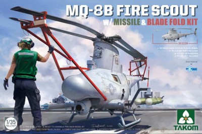 Takom 2169 MQ-8B FIRE SCOUT w/MISSILE &amp;BLADE FOLD 1/35