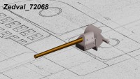 Zedval 72068 76 мм ствол пушки Ф-34 для Т-34/76 с бронемаской для «Звезда» 5011 1/72