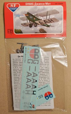 South Front SF-72009 Самолет DH-60G &quot;Джипси Мот&quot; 1/72