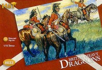 HAT 8033 Napoleonic British Dragoons 12 mounted figures with extra hats for conversion possibilities. 1/72