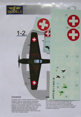 LF Model C4818 Decals Bf 109 over Swiss Part II. (HAS/TAM) 1/48