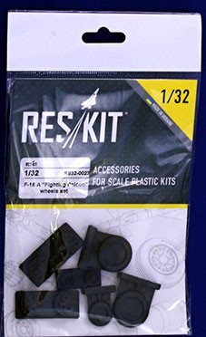 Reskit RS32-0023 F-16 (A) 'Fighting Falcon' wheels (HAS/REV) 1/32