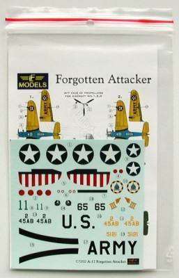 LF Model C7202 Decals for A-17 Forgotten Attacker 1/72