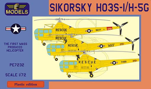 Lf Model P7232 Sikorsky HO3S-1/H-5G (3x camo) 1/72