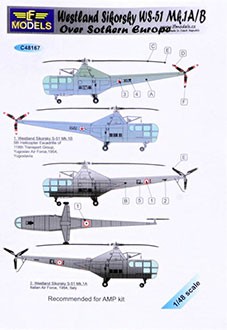 Lf Model C48167 Decals WS-51 Mk.1A/B over South Europe 1/48