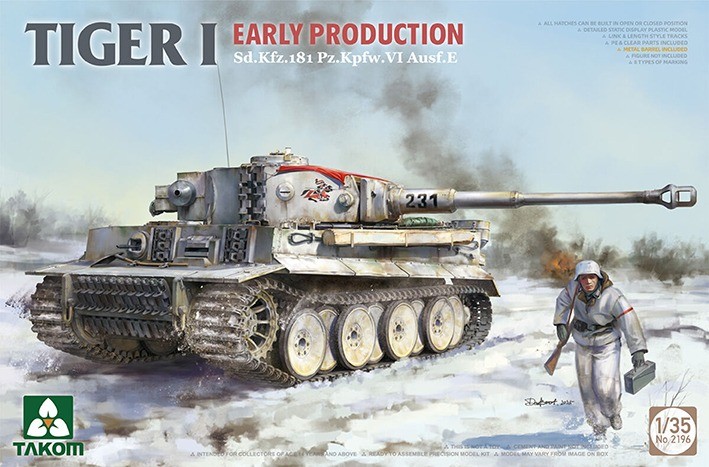Takom 2196 Немецкий тяжёлый танк Sd. Kfz.181 Pz.Kpfw.VI Ausf.E ранний 1/35