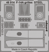 Eduard 48914 F-14A grilles STEEL 1/48 TAMIYA
