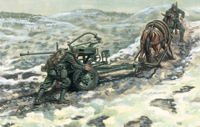 Italeri 06464 Breda 20/65 Mod. 35 with crew 1/35