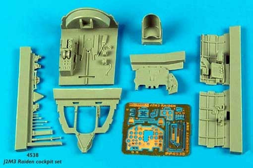 Aires 4538 J2M3 Raiden cockpit set 1/48