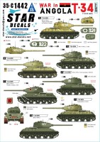 Star Decals 35-C1442 War in Angola # 1.T-34-85 tanks.MPLA/FAPLA in 1970-80s 1/35