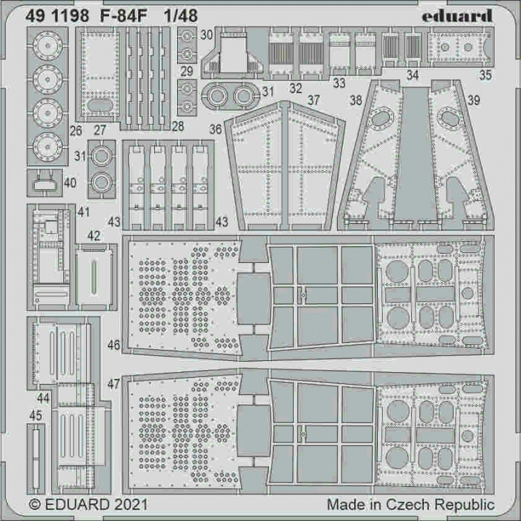 Eduard 491198 SET F-84F (KIN) 1/48