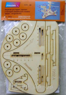 JH MODELS JHM-72002 1/72 Wooden stand for bi-planes building/transport