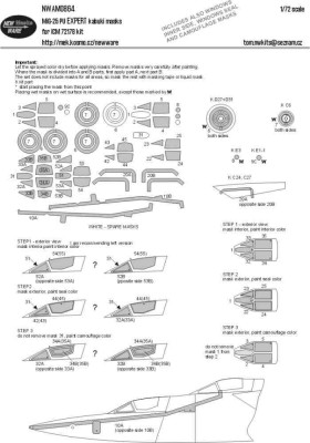 New Ware NWA-M0864 Mask MiG-25 PU EXPERT (ICM 72178) 1/72