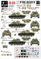 Star Decals STAR35975 Syrian Soviet T-54 and Soviet T-55 Tanks in 1973 Yom Kippur War 1/35