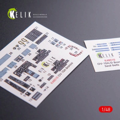 Reskit K48010 OV-10A Bronco interior 3D decals (ICM) 1/48