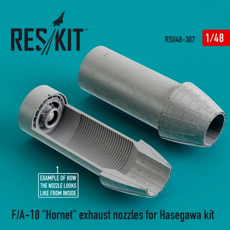 Reskit RSU48-0307 F/A-18 'Hornet' exhaust nozzles (HAS) 1/48