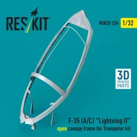 Reskit U32226 F-35 (A/C)'Lightning II' open canopy (TRUMP) 1/32