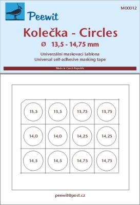 Peewit PW-M00012 Universal mask - Circles (13,5 - 14,75 mm)