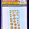 4+ Publications DMK-14479 1/144 Decals Belgian AF insignia (2 sets)