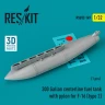 Reskit RSU32149 300 Gal.centerl.fuel tank w/ pyl. F-16 type 2 1/32
