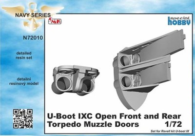CMK N72010 U-Boot IXC Open Front&amp;Rear Torp. Muzzle Doors