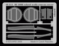 Eduard 48511 Bf 109E wheel wells canvas cover TAM
