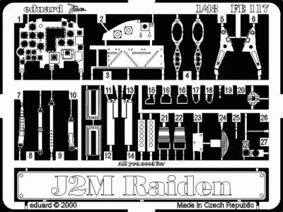 Eduard FE117 J2M Raiden HAS