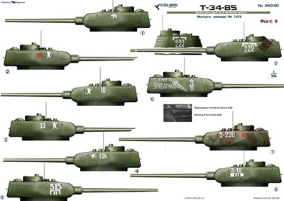 Colibri decals 35030 Т-34-85 factory 183. Part II 1/35