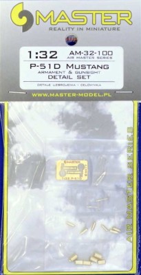 Master AM-32-100 1/32 P-51D Mustang Armament &amp; Gunsight set