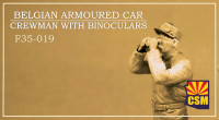 Copper State Models F35-019 Belgian Armoured car crewman with binoculars 1/35