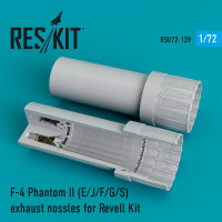 Reskit RSU72-0139 F-4 Phantom II (E/J/F/G/S) exhaust nossles for Revell Kit 1/72