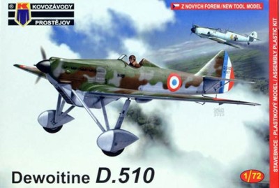Kovozavody Prostejov 72179 Dewoitine D.510 (3x camo) 1/72