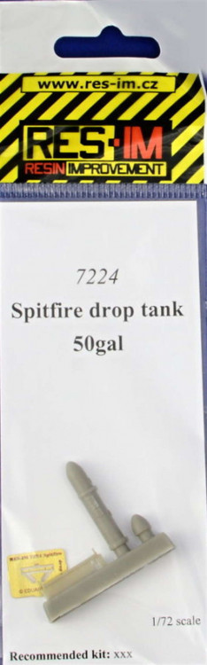 RES-IM RESIM7224 1/72 Spitfire drop tank 50gal (incl. PE set)