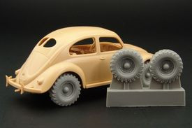 Hauler HLX48173 4x4 wheels for VW type 82E Kafer 1/48