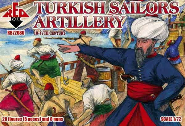 Red Box 72080 Turkish sailors artillery, 16-17th century 1/72