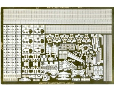 White Ensign Models PE 629 HMS NELSON/RODNEY for the Airfix kits 1/600