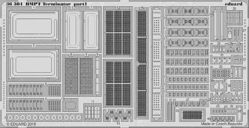 Eduard 36304 1/35 Фототравление BMPT Terminator