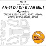 KV Models 35210 AH-64 D / DI / E / AH Mk. 1 Apache (Takom #2601, #2602, #2603, #2604, #2605, #2606, #2607, #2608) TAKOM US 1/35