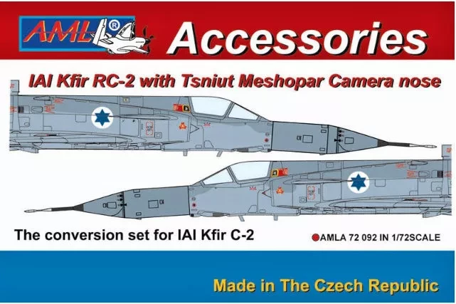 AML AMLA72092 IAI Kfir RC-2 w/ Tsniut Meshopar camera nose 1/72