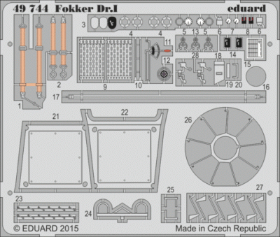 Eduard 49744 Fokker Dr.I 1/48