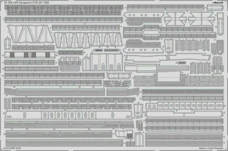 Eduard BIG5373 USS Sangamon CVE-26 (TRUMP) 1/350