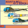 Lf Model P7246 Agusta-Bell 47J Super Ranger (3x Ital. camo) 1/72